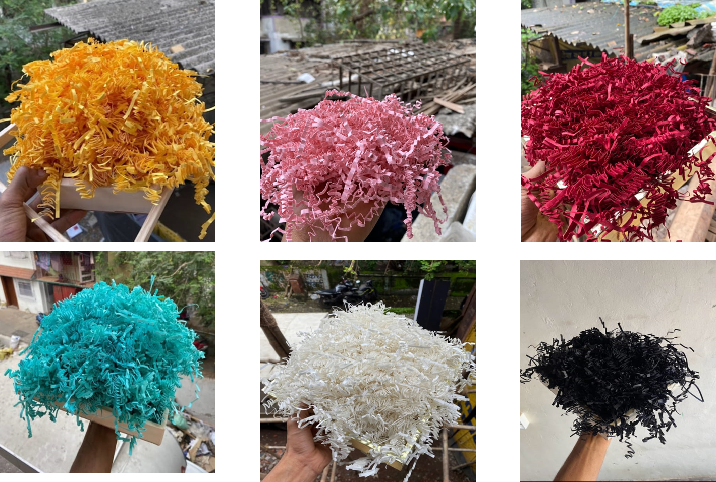 Shredded Paper PI012 to PI017