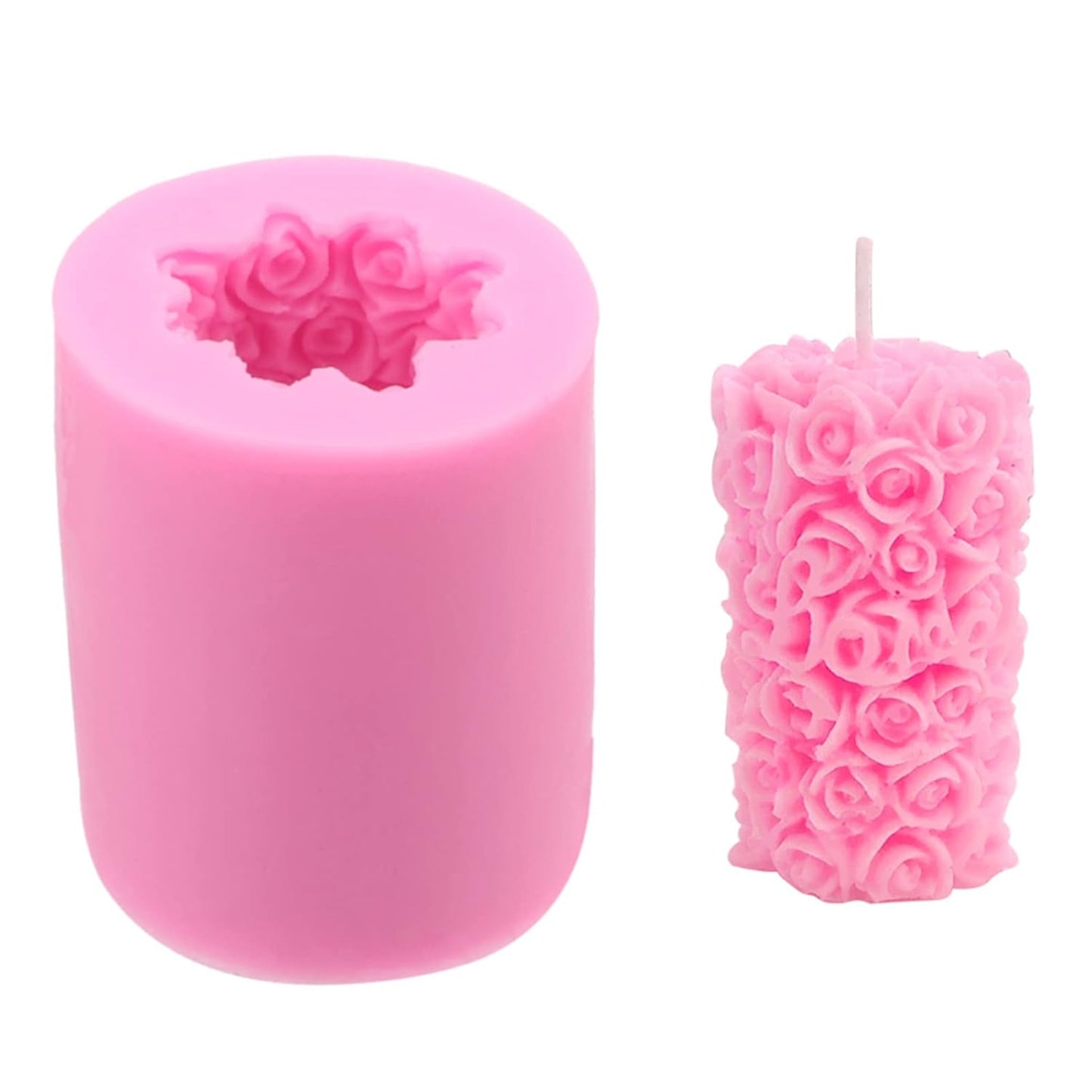 Mini Rose Pillar Mold GB138