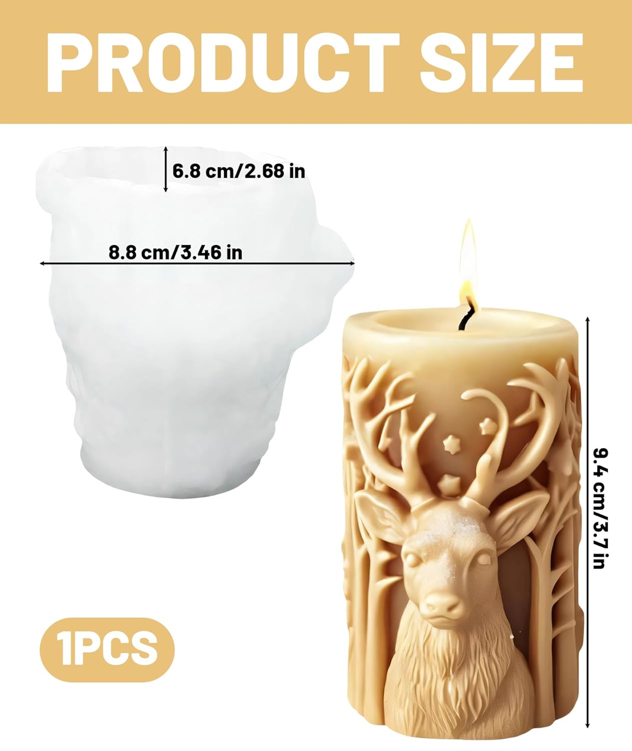 GB239 Front Reindeer Mold