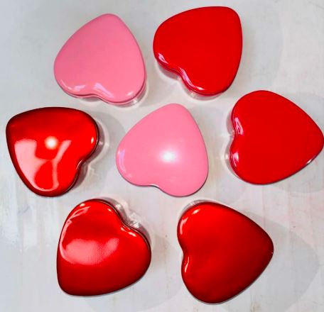 Heart Tin Box(Set of 6) - PI084