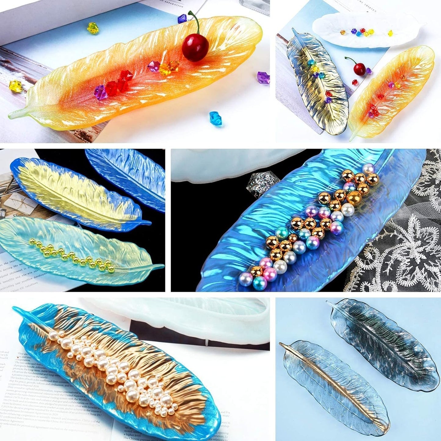 Feather Tray Mold CRM019 (Pack Of 3)