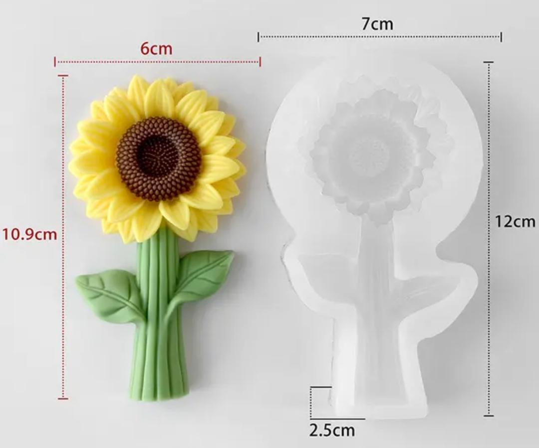 Botanical Sunflower Candle Mold - GB262