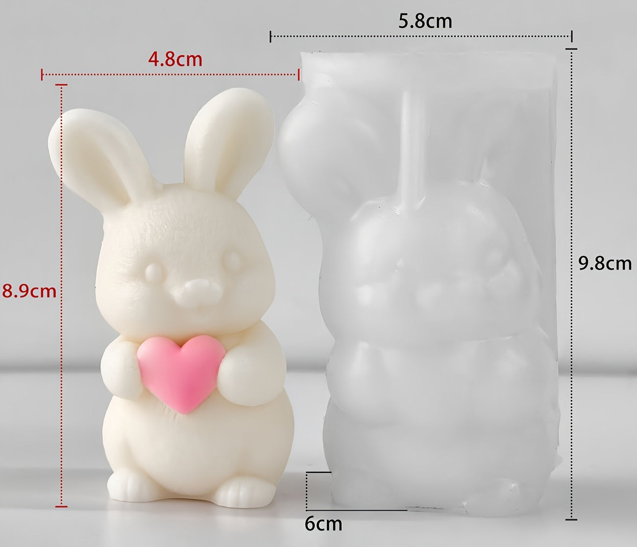 Cute Rabbit Candle Mold - GB265