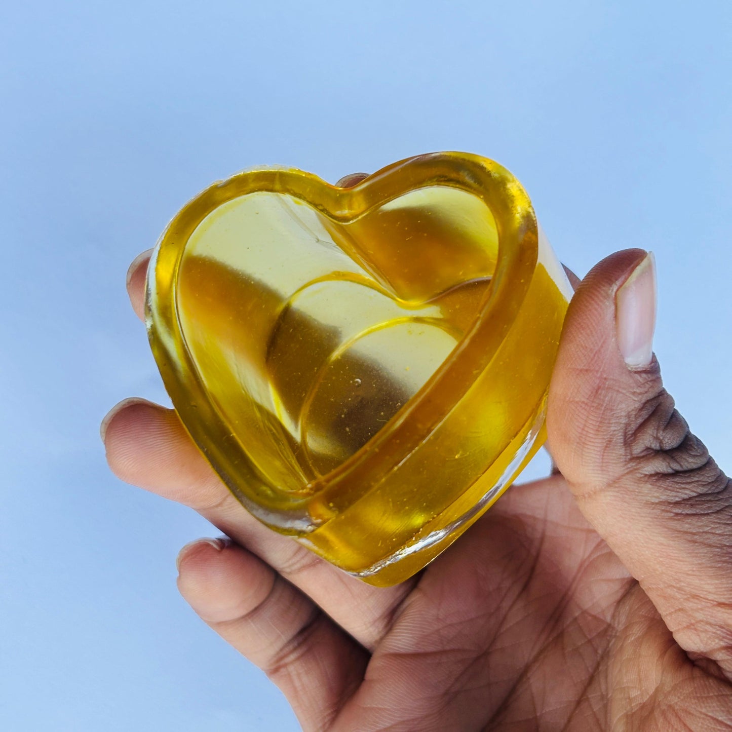 Heart TeaLight Yellow(Pack of 5) - PI129