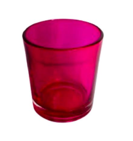 PI051 Pink Short Glass Capacity: 60ml Size: 2.2x2.2 inch
