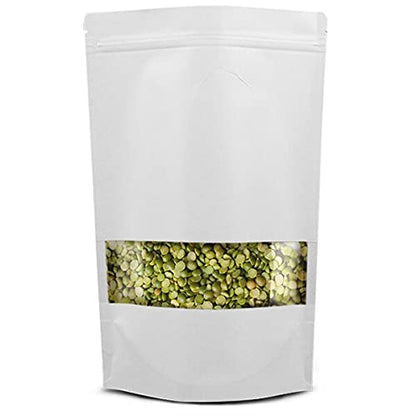 Ziplock White Pouch (100 gm) Size : 6 x 4 PI010 (Pack Of 100)