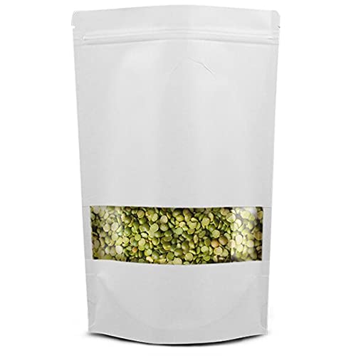 Ziplock White Pouch (100 gm) Size : 6 x 4 PI010 (Pack Of 100)