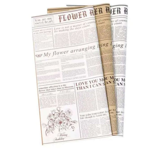 PI166 Vintage Wrapping Sheet Random (Pack of 20)