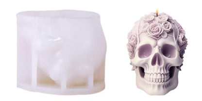 GB256 Floral Skull Mold