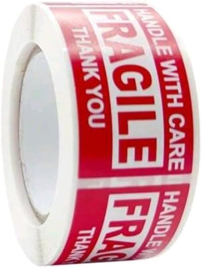 Fragile Red AC018 (Pack Of 6)