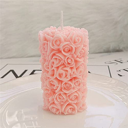 Mini Rose Pillar Mold GB138