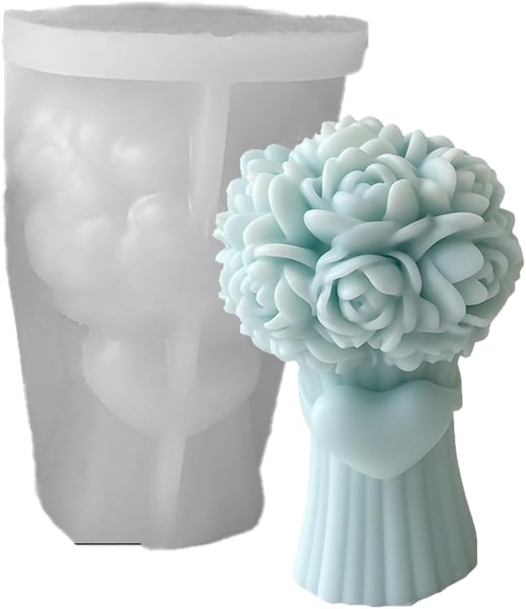 Bouquet Heart Mold GB020