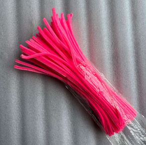 Fluffy velvet pipe cleaner One pack contains 100pcs TSC070 - TSC121
