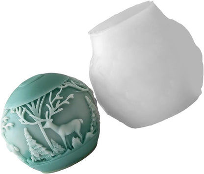 GB218 Reindeer Ball Mold