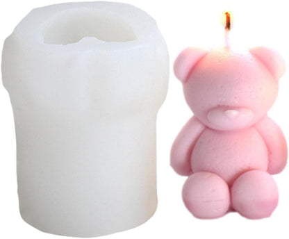 Fluffy Teddy Bear Mold GB009