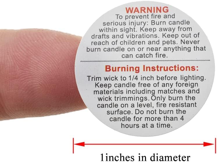 Warning sticker (1 inch) CT030 (Pack Of 10)