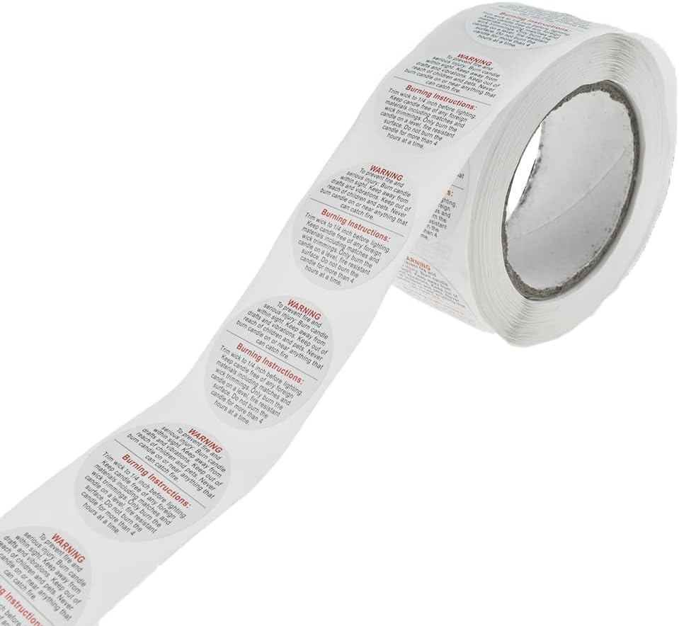 Warning sticker (1 inch) CT030 (Pack Of 10)