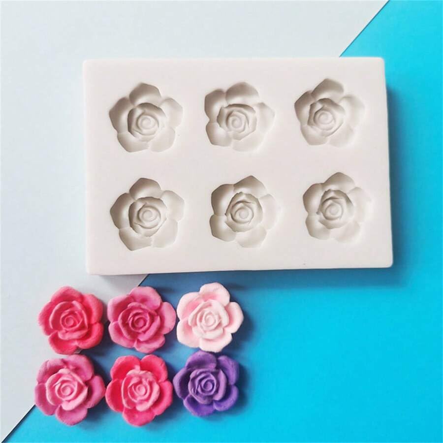 TM073 6c Rose Mold
