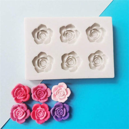 TM073 6c Rose Mold