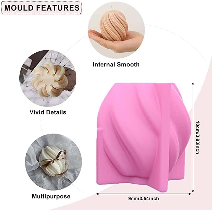 Swirl Candle Mol GB176 - GB177