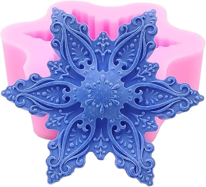 GB230 Flower Snowflakes Mold