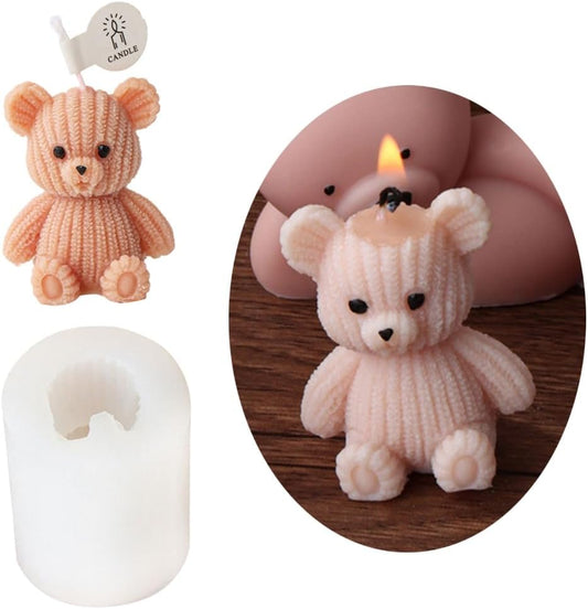 Wooly Teddy Bear Mold GB007