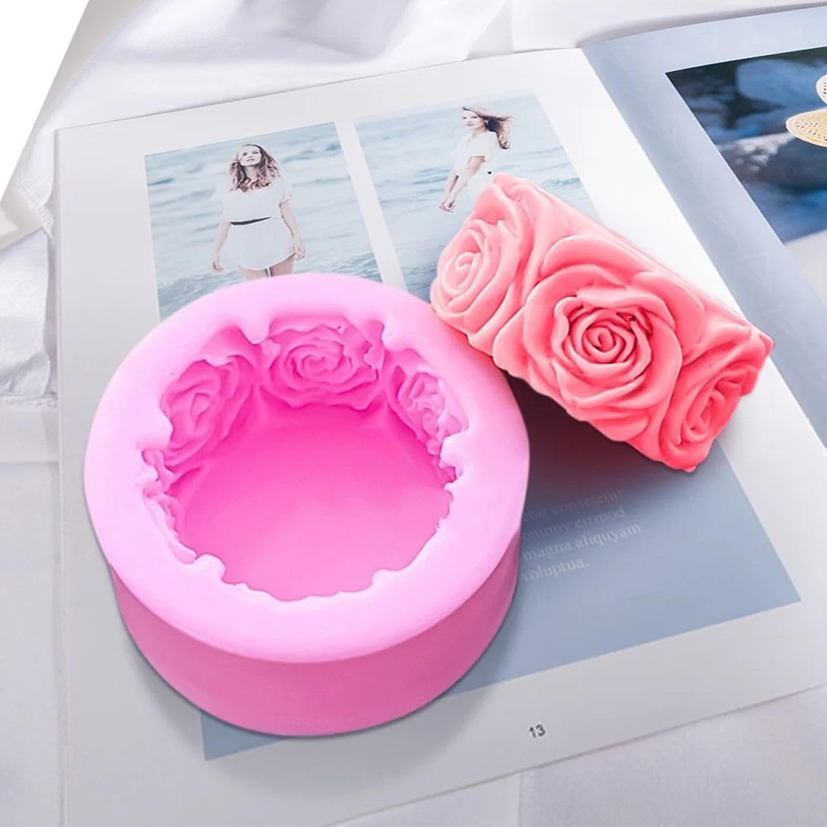Round With Rose Mold GB148