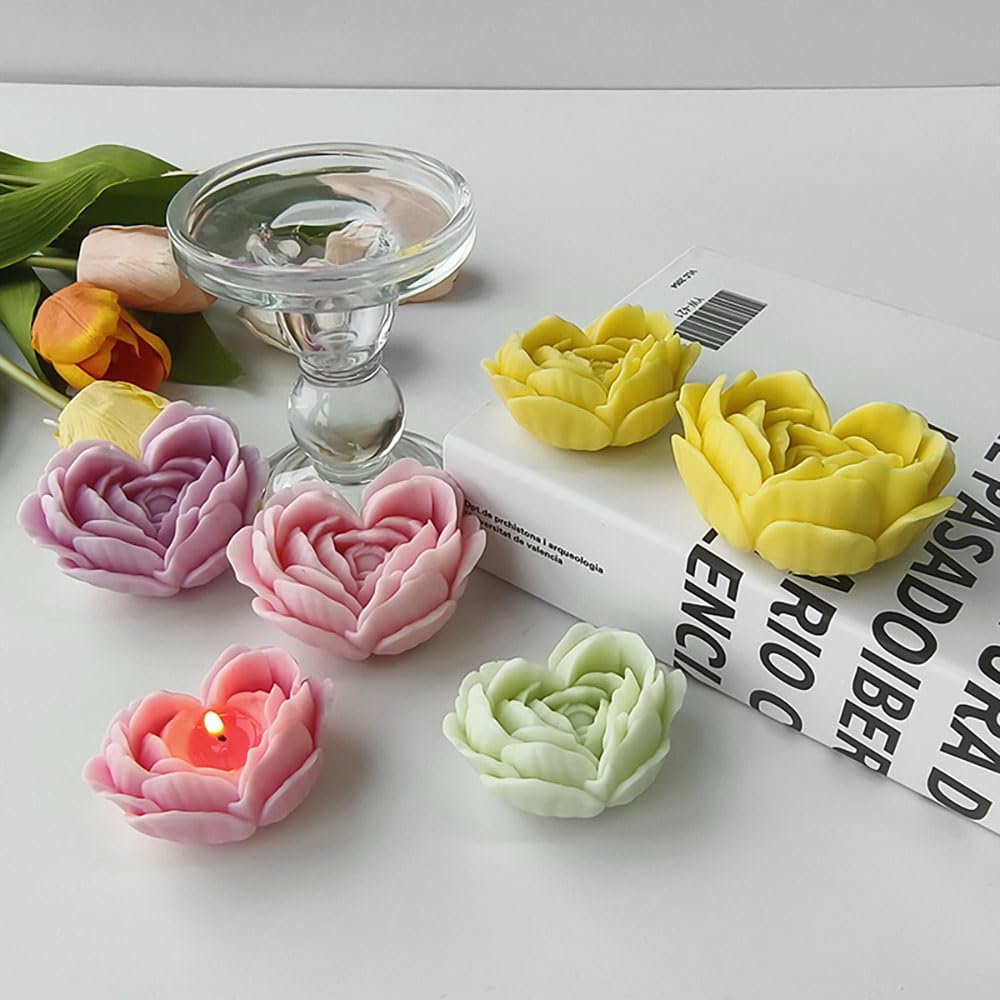 Rose Petal Heart Mold GB129
