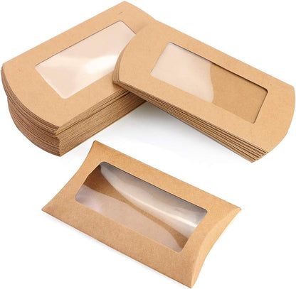 Pillow Box With Window (Pack of 50) PI072