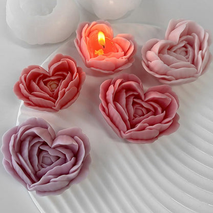 Rose Petal Heart Mold GB129