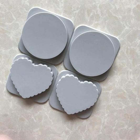 Crinkle Heart & Round Sachet Mold GB070  (Pack Of 3)