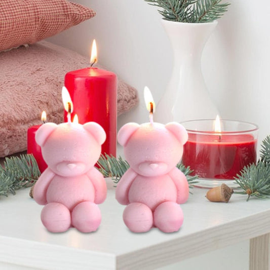 Fluffy Teddy Bear Mold GB009