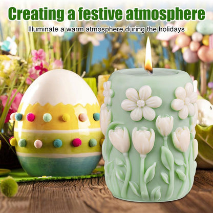 Tulip Daisy Pillar Mold GB139