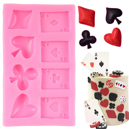 Poker Candle Mold TM061
