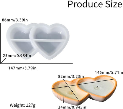 Double Heart Trinket CRM013 (Pack Of 3)