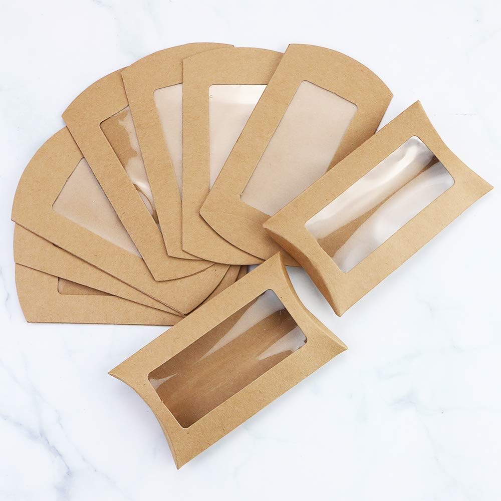 Pillow Box With Window (Pack of 50) PI072
