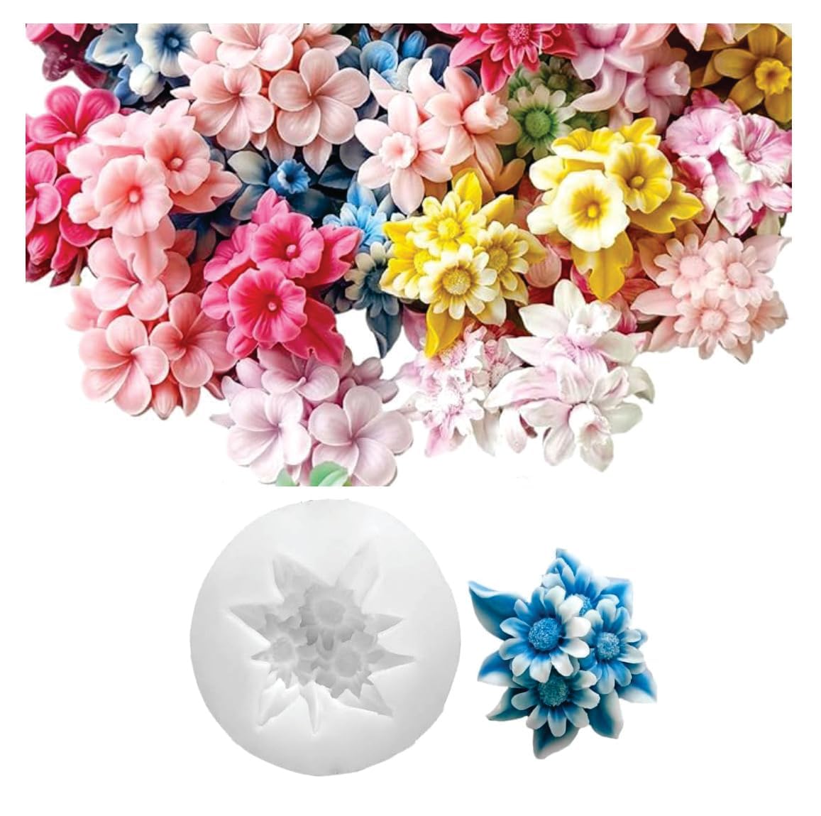 TM086Daisy Bunch Mold
