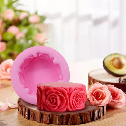 Round With Rose Mold GB148