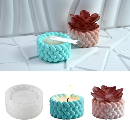 Rope Candle Holder Mold CRM001