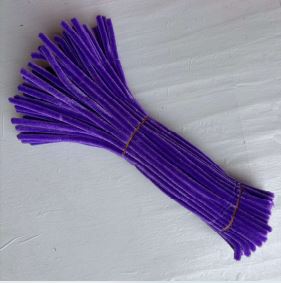 Fluffy velvet pipe cleaner One pack contains 100pcs TSC070 - TSC121