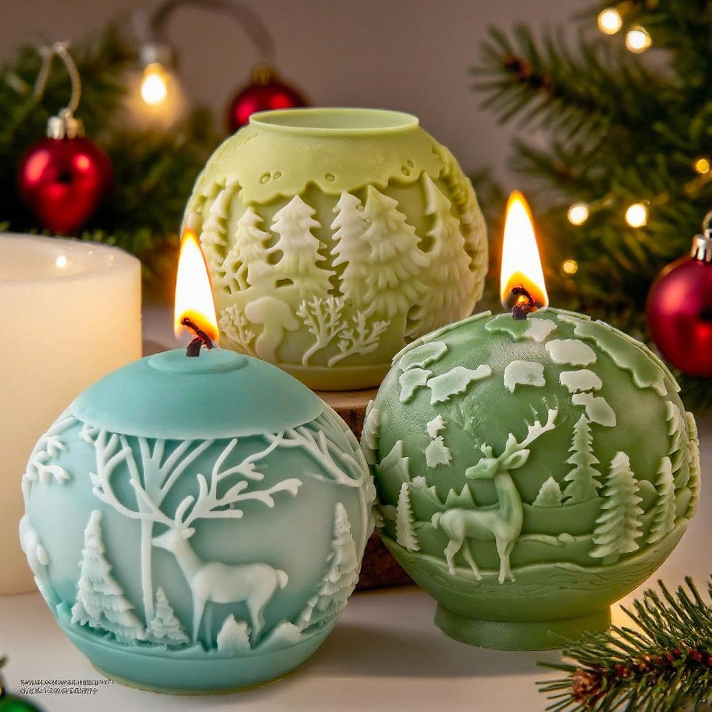 GB218 Reindeer Ball Mold