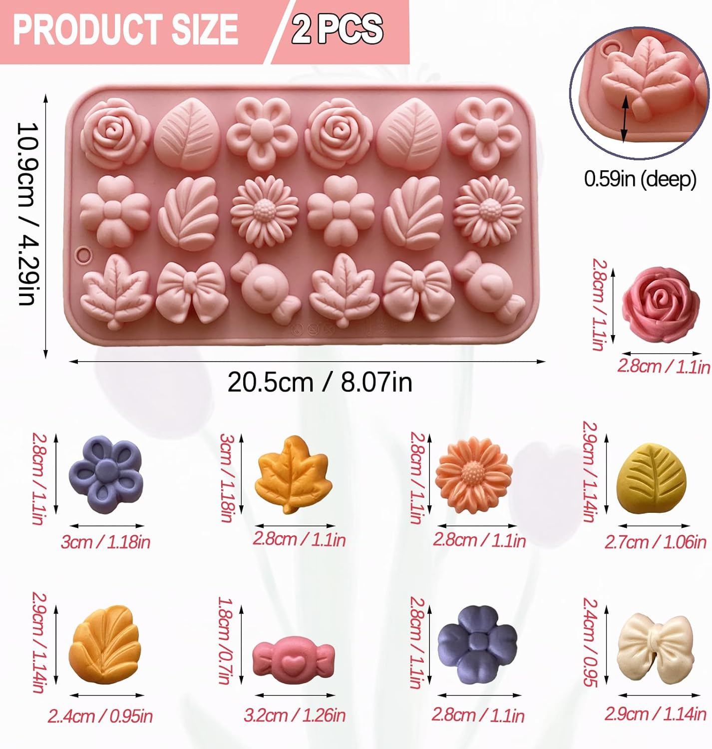 Flower Candy Mold TM022