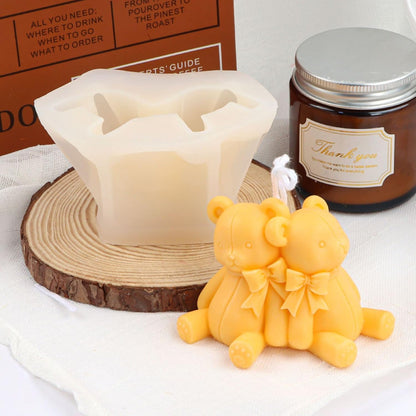 Couple Teddy Bear Mold GB014