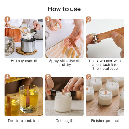 Candle Wooden Wick 5.5inch WW001