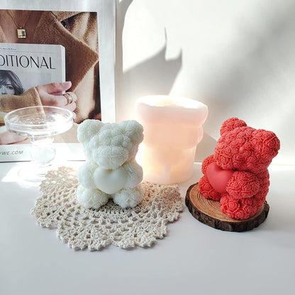Rose Teddy Bear Mold GB004