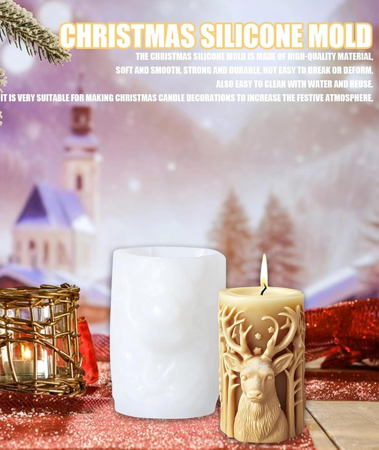 GB239 Front Reindeer Mold