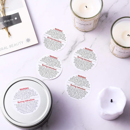 Warning sticker (1.5 inch) CT031 (Pack Of 3)