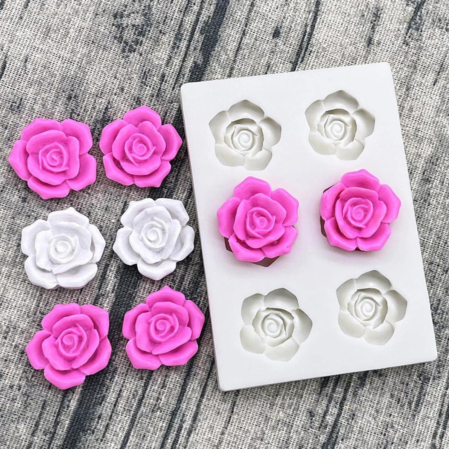 TM073 6c Rose Mold
