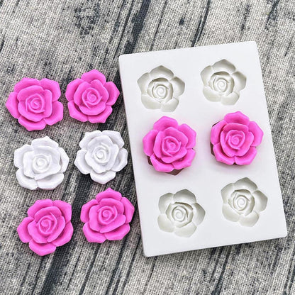 TM073 6c Rose Mold