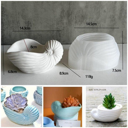 Shell Planter Mold CRM029